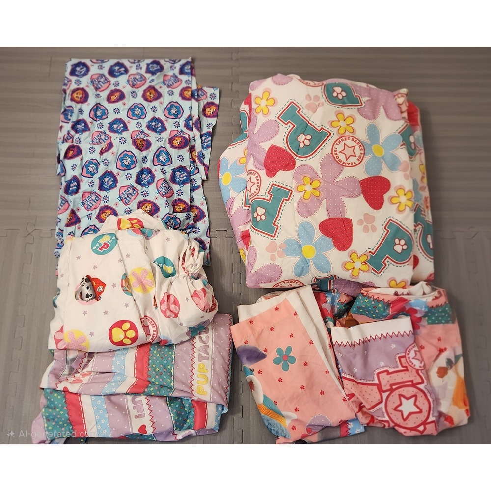 Paw Patrol Girls Bedding Set Comforter Sheets Pillowcases Skye Marshall Pink